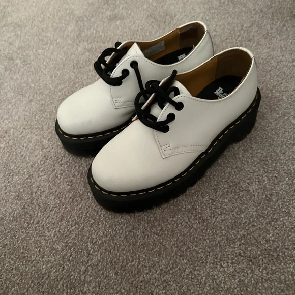 Dr. Martens | Shoes | Dr Marten White Platform Low Tops  display picture 1